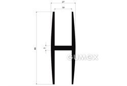 GUMMIPROFILE H-FORM - EPDM